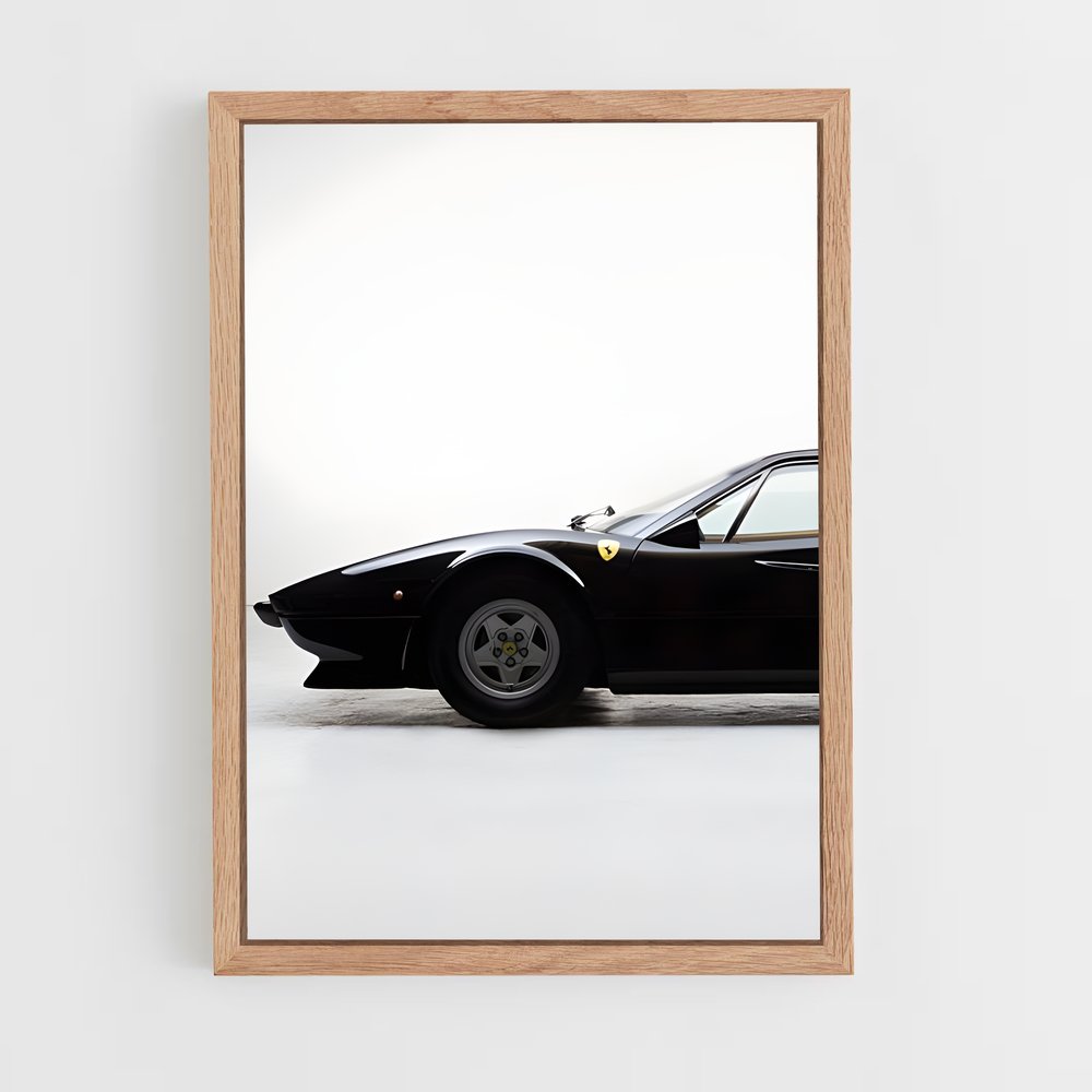 Poster Ferrari Noir 308 (vue 4)
